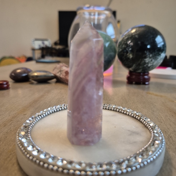 Natural Fluorite Crystal Point Obelisk Tower #P - Picture 4 of 8